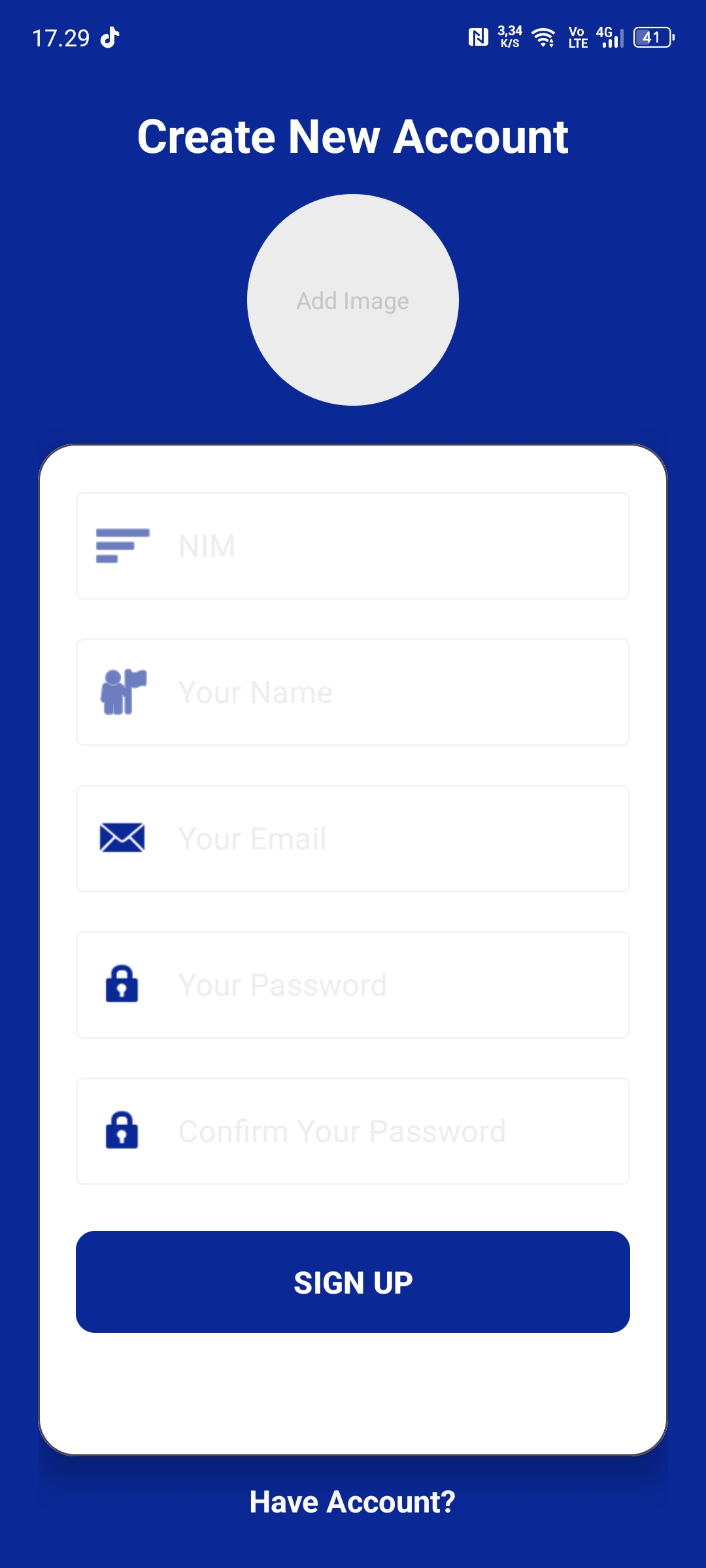 Create Account